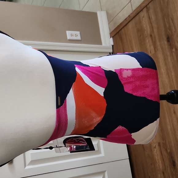 DYNK, NWT, Women's Swimsuit 🩱 Top, Size Large, Pink, Navy - Picture 5 of 12